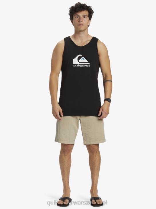 mężczyźni Quiksilver duży zbiornik z logo 4DBV262 czarny