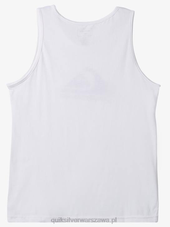 mężczyźni Quiksilver duży zbiornik z logo 4DBV263 biały