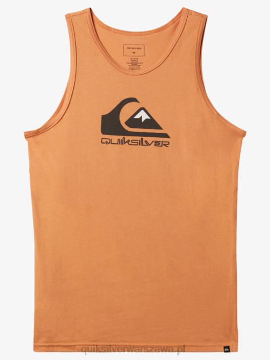 mężczyźni Quiksilver duży zbiornik z logo 4DBV266 miedziana opalenizna