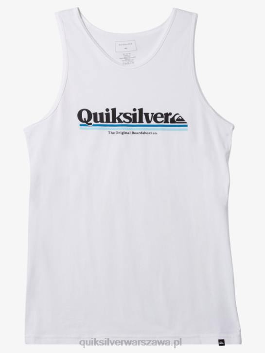 mężczyźni Quiksilver między liniami zbiornika 4DBV1004 biały