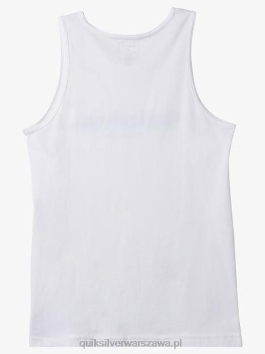 mężczyźni Quiksilver między liniami zbiornika 4DBV1004 biały