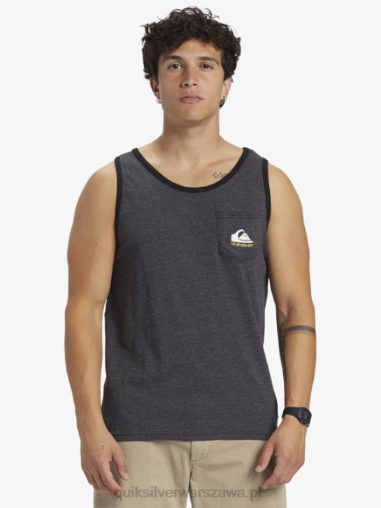 mężczyźni Quiksilver omni kieszonkowy t-shirt bez rękawów 4DBV555 wrzos węglowy