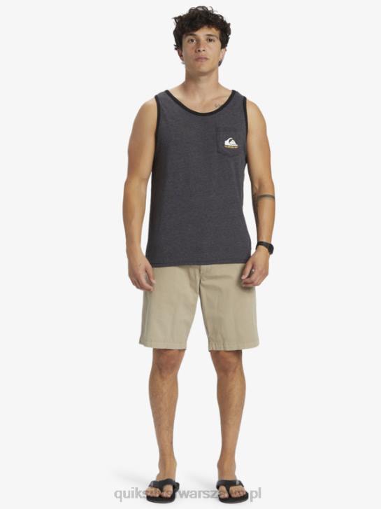 mężczyźni Quiksilver omni kieszonkowy t-shirt bez rękawów 4DBV555 wrzos węglowy