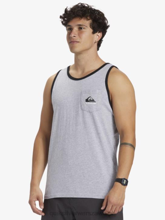 mężczyźni Quiksilver omni kieszonkowy t-shirt bez rękawów 4DBV556 atletyczny wrzos