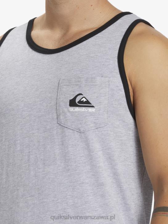 mężczyźni Quiksilver omni kieszonkowy t-shirt bez rękawów 4DBV556 atletyczny wrzos