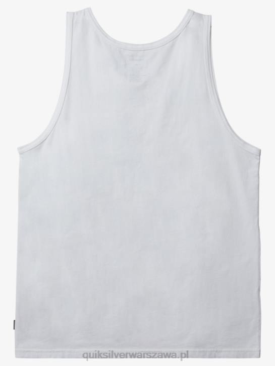 mężczyźni Quiksilver omni kieszonkowy t-shirt bez rękawów 4DBV557 biały