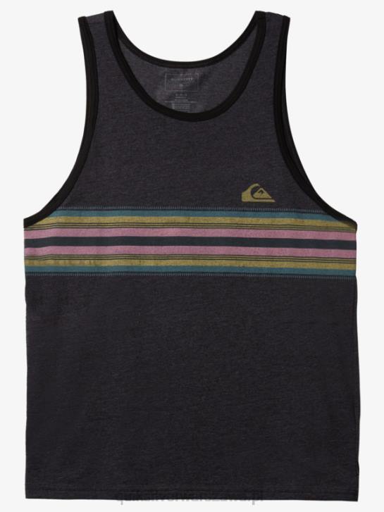 mężczyźni Quiksilver opływowa koszulka bez rękawów 4DBV1337 wrzos węglowy