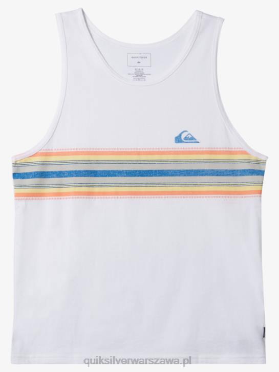 mężczyźni Quiksilver opływowa koszulka bez rękawów 4DBV1338 biały