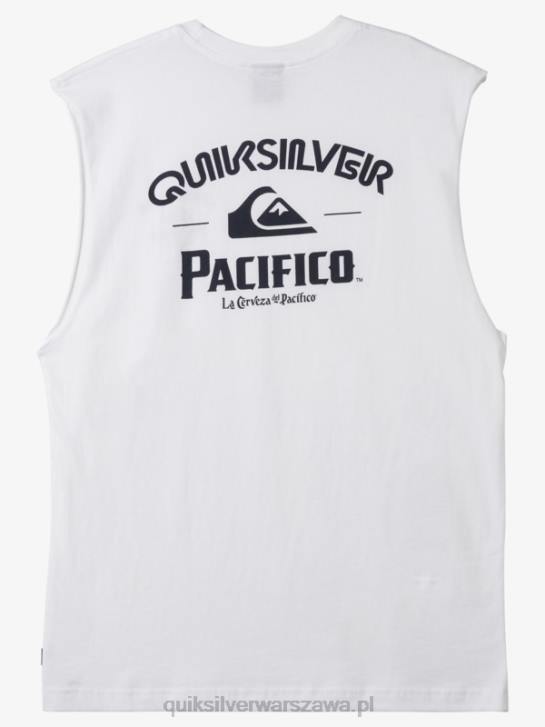 mężczyźni Quiksilver x Pacifico prosty czołg strzelecki 4DBV3 biały