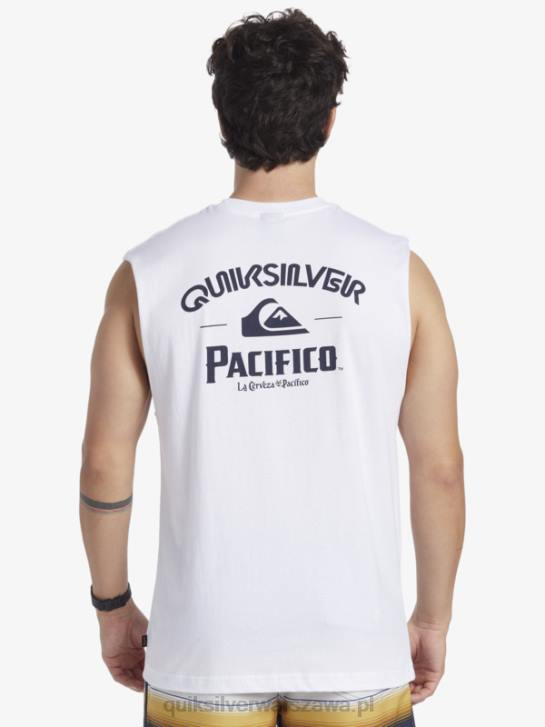 mężczyźni Quiksilver x Pacifico prosty czołg strzelecki 4DBV3 biały