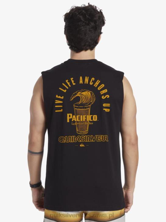 mężczyźni Quiksilver x Pacifico prosty czołg strzelecki 4DBV4 czarny