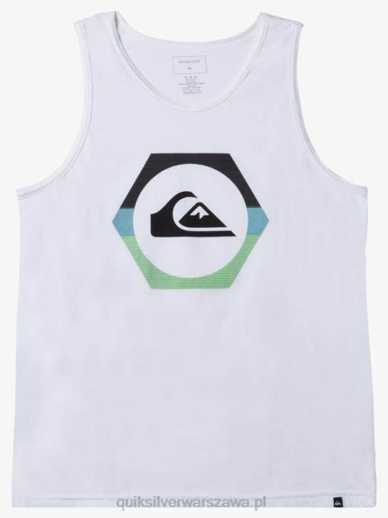 mężczyźni Quiksilver zbiornik zmiennokształtny 4DBV429 biały
