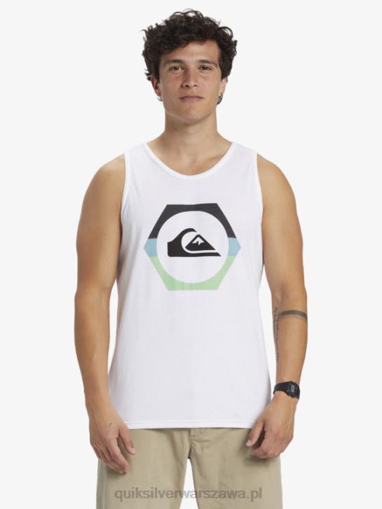 mężczyźni Quiksilver zbiornik zmiennokształtny 4DBV429 biały