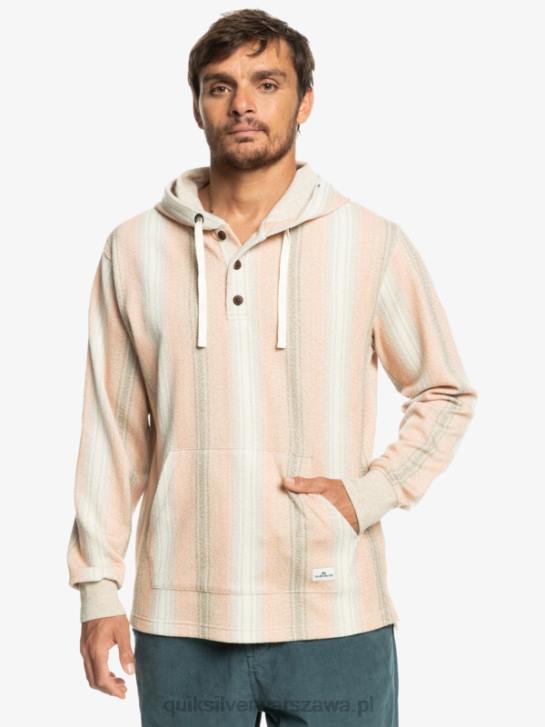 mężczyźni Quiksilver Bluza Baja Henley 4DBV1097 pasek praliny baja