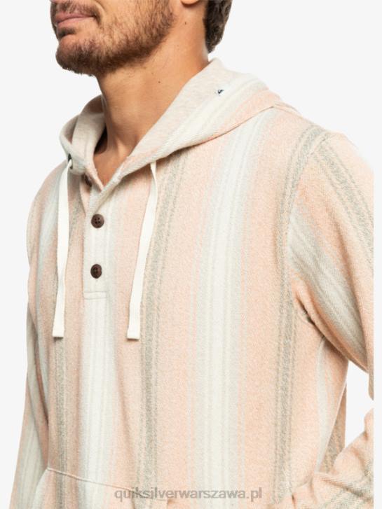 mężczyźni Quiksilver Bluza Baja Henley 4DBV1097 pasek praliny baja