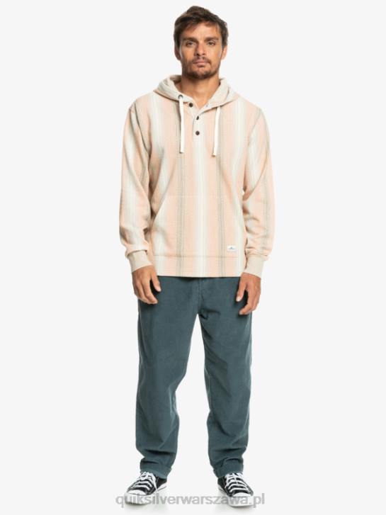 mężczyźni Quiksilver Bluza Baja Henley 4DBV1097 pasek praliny baja