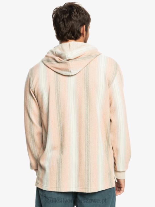 mężczyźni Quiksilver Bluza Baja Henley 4DBV1097 pasek praliny baja