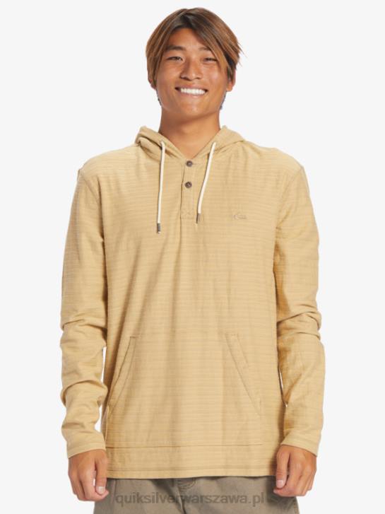 mężczyźni Quiksilver Bluza Carlton 4DBV744 Carlton Taos Taupe w paski