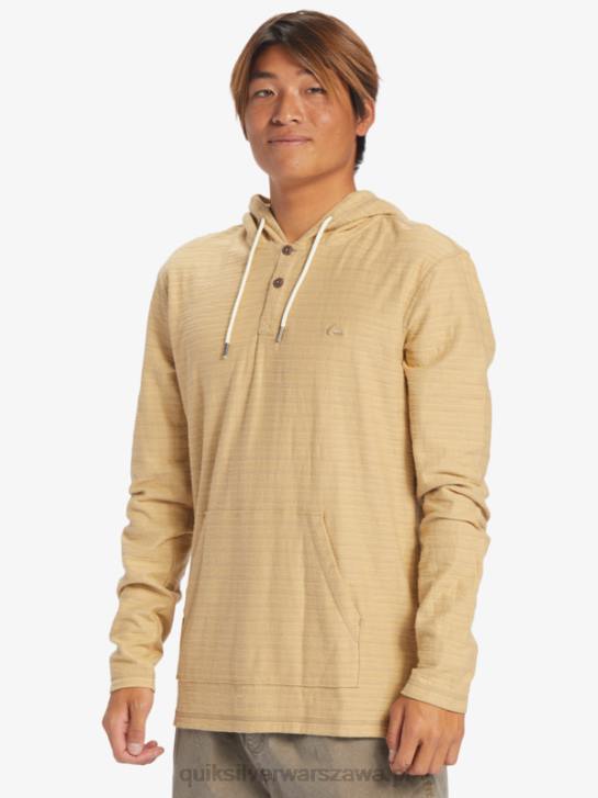 mężczyźni Quiksilver Bluza Carlton 4DBV744 Carlton Taos Taupe w paski