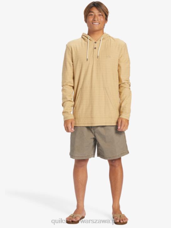 mężczyźni Quiksilver Bluza Carlton 4DBV744 Carlton Taos Taupe w paski