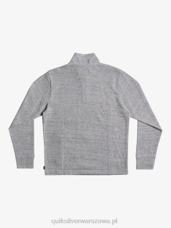 mężczyźni Quiksilver bluza waterman pointsurf zapinana na zamek imitujący dekolt 4DBV1800 jasnoszary wrzos