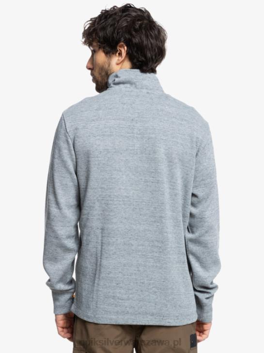 mężczyźni Quiksilver bluza waterman pointsurf zapinana na zamek imitujący dekolt 4DBV1800 jasnoszary wrzos