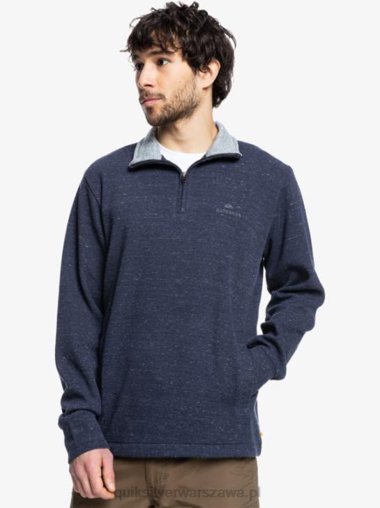 mężczyźni Quiksilver bluza waterman pointsurf zapinana na zamek imitujący dekolt 4DBV1801 granatowa marynarka wrzosowa