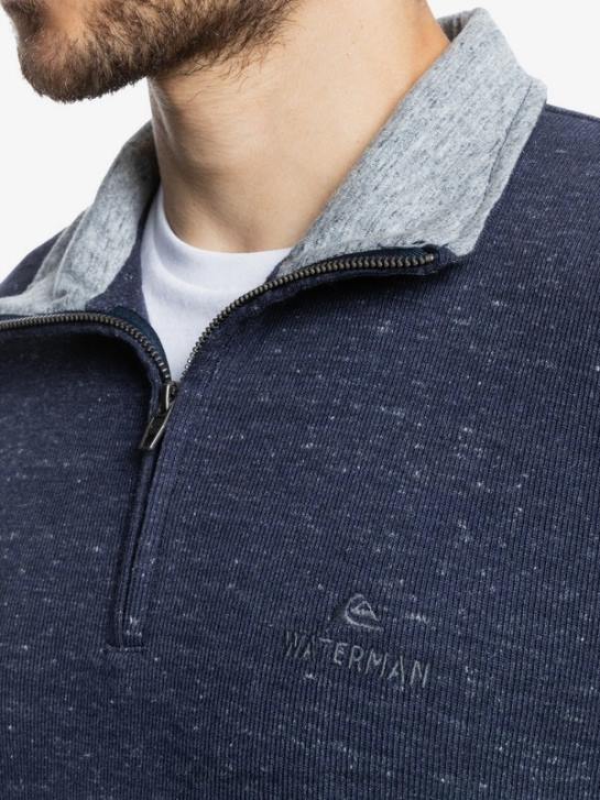 mężczyźni Quiksilver bluza waterman pointsurf zapinana na zamek imitujący dekolt 4DBV1801 granatowa marynarka wrzosowa