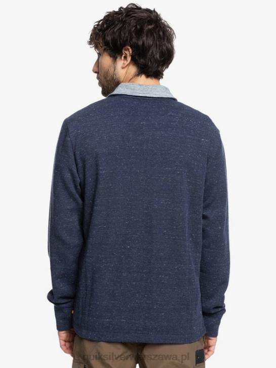 mężczyźni Quiksilver bluza waterman pointsurf zapinana na zamek imitujący dekolt 4DBV1801 granatowa marynarka wrzosowa