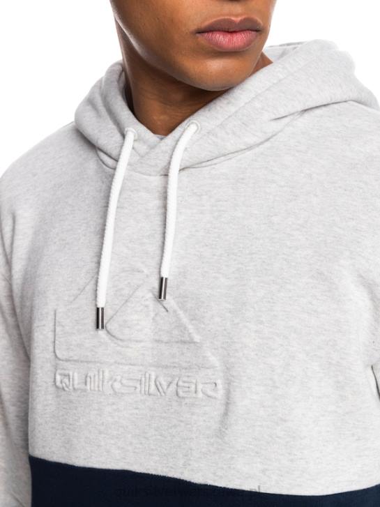 mężczyźni Quiksilver bluza z kapturem 4DBV1682 jasnoszary wrzos