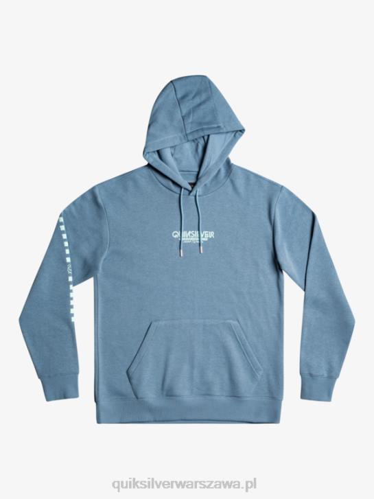 mężczyźni Quiksilver bluza z kapturem w omni kratkę 4DBV1485 prowansalski