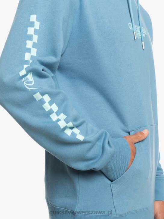 mężczyźni Quiksilver bluza z kapturem w omni kratkę 4DBV1485 prowansalski