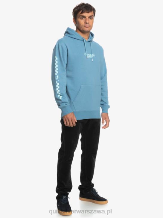 mężczyźni Quiksilver bluza z kapturem w omni kratkę 4DBV1485 prowansalski