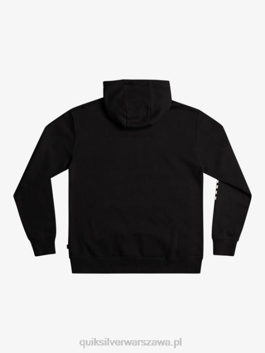 mężczyźni Quiksilver bluza z kapturem w omni kratkę 4DBV1486 czarny