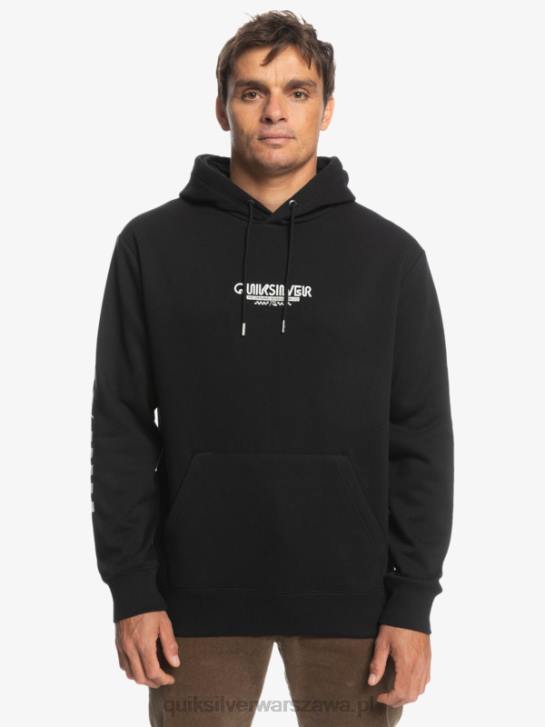 mężczyźni Quiksilver bluza z kapturem w omni kratkę 4DBV1486 czarny