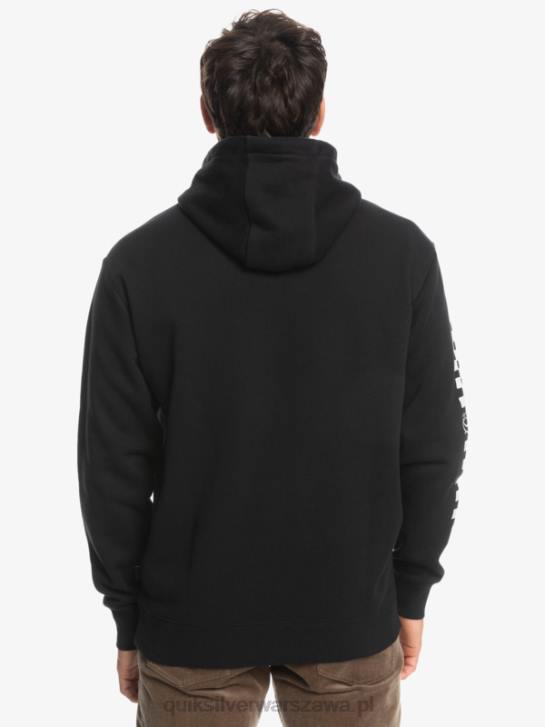 mężczyźni Quiksilver bluza z kapturem w omni kratkę 4DBV1486 czarny