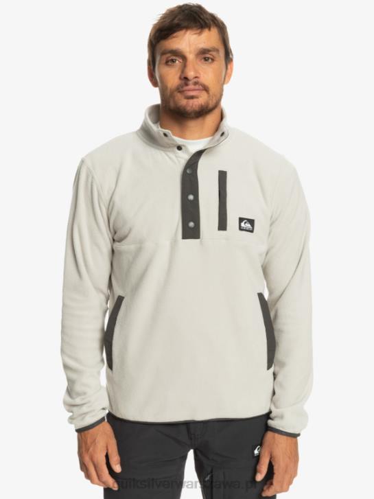 mężczyźni Quiksilver bluza z polaru No Destination Snap 4DBV1039 szary fiolet