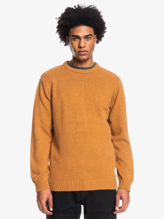 mężczyźni Quiksilver fajny sweterek 4DBV1826 brązowy cukier
