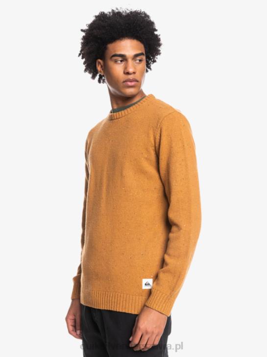 mężczyźni Quiksilver fajny sweterek 4DBV1826 brązowy cukier