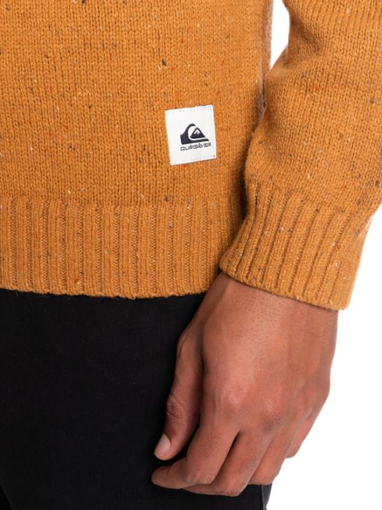 mężczyźni Quiksilver fajny sweterek 4DBV1826 brązowy cukier