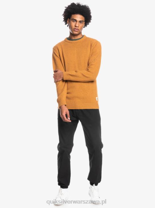 mężczyźni Quiksilver fajny sweterek 4DBV1826 brązowy cukier
