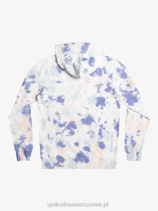 mężczyźni Quiksilver mętna bluza z kapturem tie-dye 4DBV1502 brzoskwiniowy whip cloudy tie dye