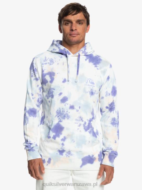 mężczyźni Quiksilver mętna bluza z kapturem tie-dye 4DBV1502 brzoskwiniowy whip cloudy tie dye