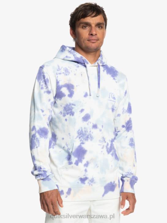 mężczyźni Quiksilver mętna bluza z kapturem tie-dye 4DBV1502 brzoskwiniowy whip cloudy tie dye