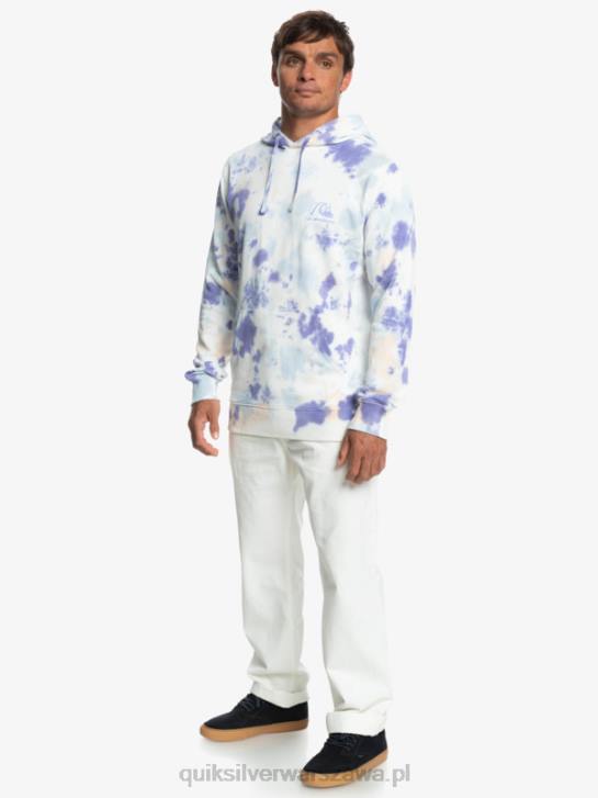 mężczyźni Quiksilver mętna bluza z kapturem tie-dye 4DBV1502 brzoskwiniowy whip cloudy tie dye