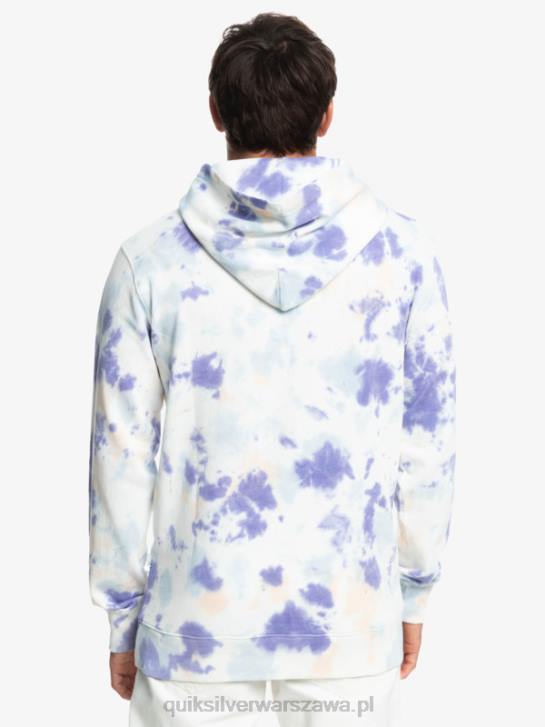mężczyźni Quiksilver mętna bluza z kapturem tie-dye 4DBV1502 brzoskwiniowy whip cloudy tie dye
