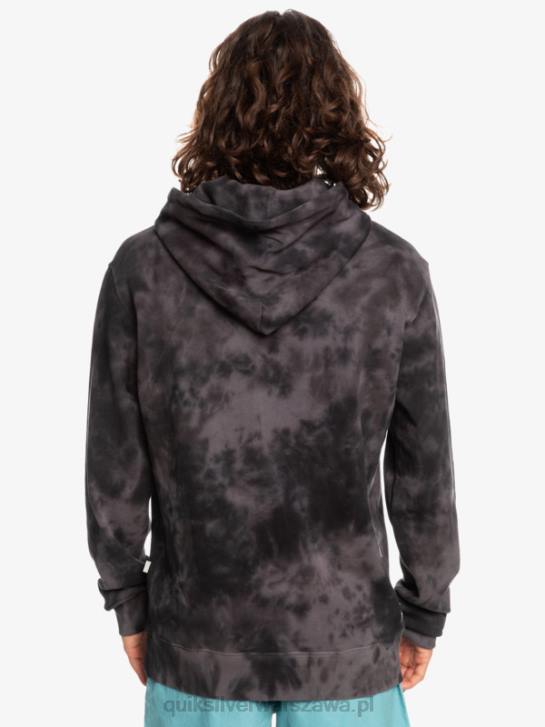 mężczyźni Quiksilver mętna bluza z kapturem tie-dye 4DBV1503 czarny mętny tie-dye