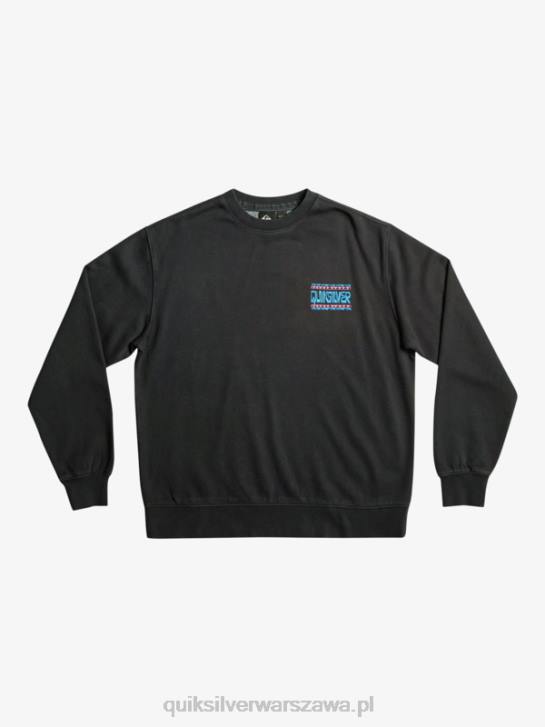 mężczyźni Quiksilver neonowa bluza z kapturem 4DBV1055 czarny