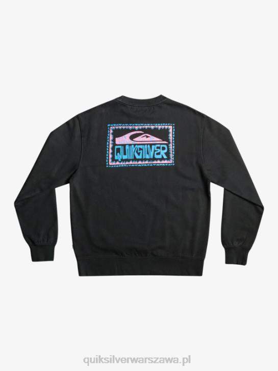 mężczyźni Quiksilver neonowa bluza z kapturem 4DBV1055 czarny