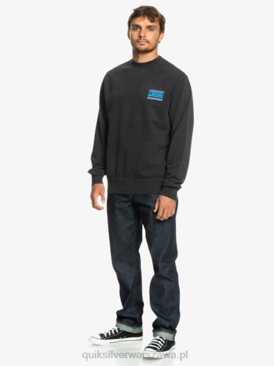 mężczyźni Quiksilver neonowa bluza z kapturem 4DBV1055 czarny